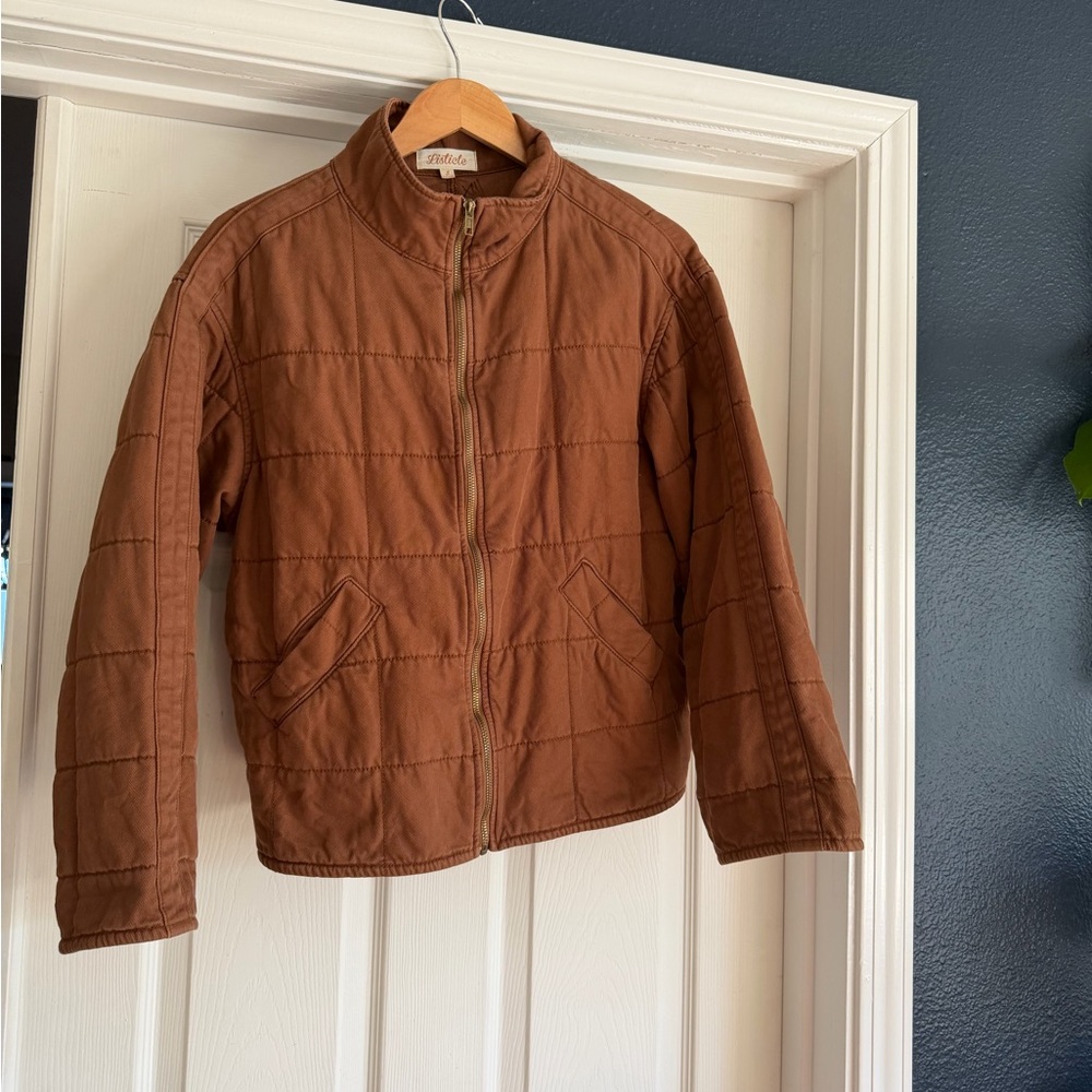 Listicle women’s rust Brown cotton Puffer Jacket